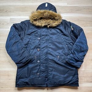 Alpha Industries N-3B Extreme Cold Parka -Men's Size 3XL  Blue